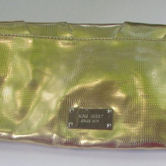 Nine West Gold Clutch - Picture 3 of 12